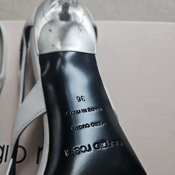 Sergio Rossi White Pumps - Twisted Cutout Design - Picture 6 of 9